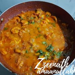 A picture of Makhni prawns.