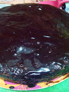 Una foto de Bizcocho cebra con chocolate