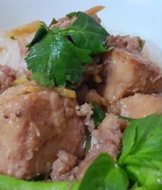 bún cá lóc trộn