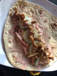 A picture of Home made shawarma.
