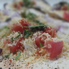 A picture of Masala papad.