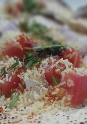 A picture of Masala papad.