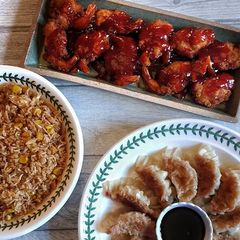 A picture of Szechuan Prawns.