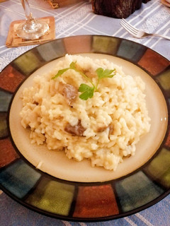 Una foto de Risotto de hongos