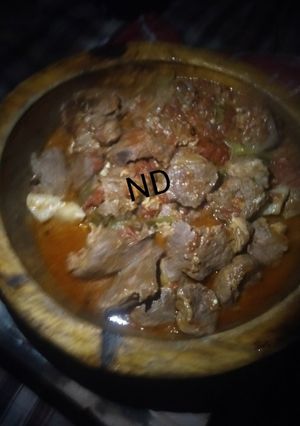 صورة لوصفة لحم برمة في الصحراء