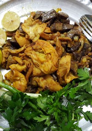 عکسی از دستور قورمه شکمبه گوسفندی🐏
