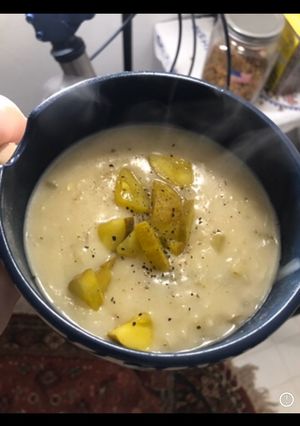 A picture of Dill Pickle SOUP.