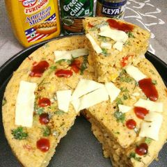 A picture of Cheese pizza cake.