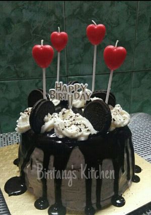 Foto resep Oreo Crepe Birthday Cake