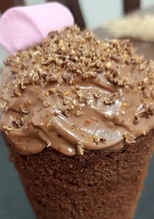 صورة لوصفة كب كيك بالاكواب الورقية🧁