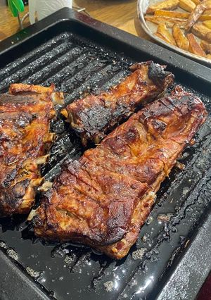 Una foto de Ribs de cerdo a la salsa Barbacoa