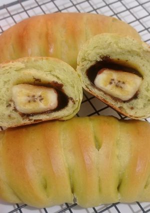 Foto resep Roti Pandan Pisang Coklat