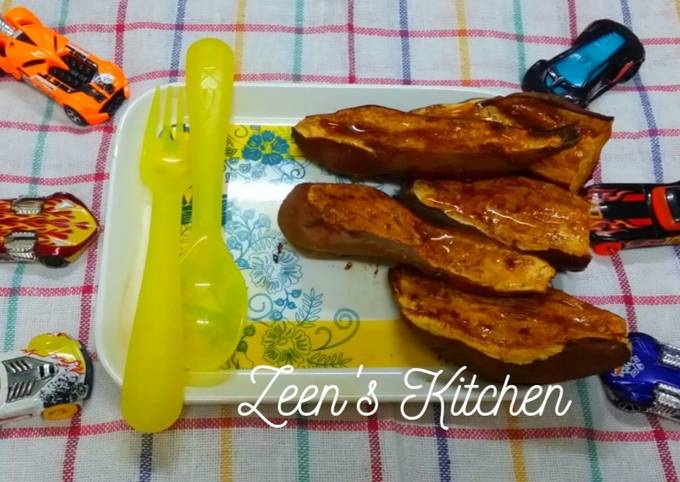 Baked Sweet Potatoes with Honey Cinnamon Glaze recipe main photo