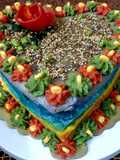 Rainbow Dhokla