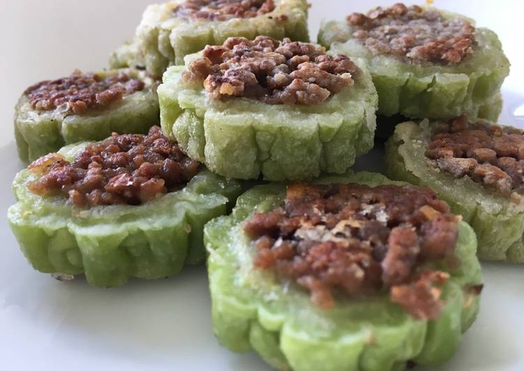 Resep Pare dengan daging cincang khas Jepang 😉, Menggugah Selera