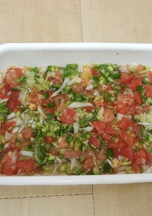 A picture of Fresh salsa(pico de gallo).