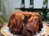 Chocolate marble pound cake