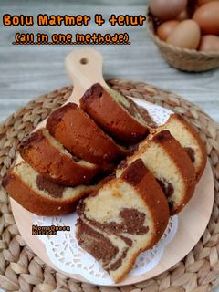Foto resep Bolu Marmer 4 telur (all in one methode)