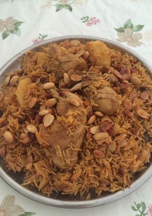 صورة لوصفة كبسه بالدجاج