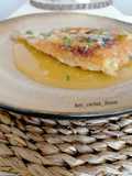 Gallo en salsa de mandarina y mostaza