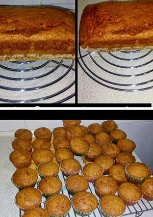 A picture of Carrot cup cakes(Whole wheat).