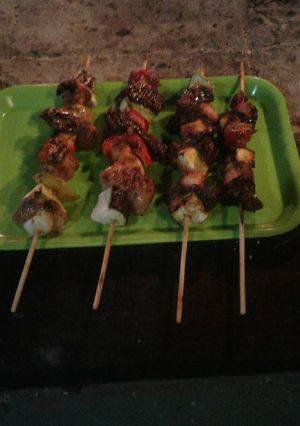 Una foto de Brochetas