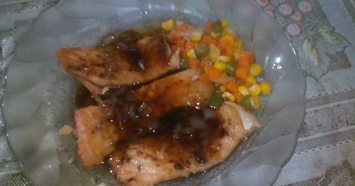 Resep Salmon Steak Wiht Saos Saori Oleh Dian Purnamawati Bunda Rasyid