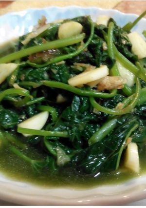 幼綿綿地瓜葉 的食譜成品照片