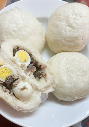 Hình của món Bánh bao nhân thịt bằm.
