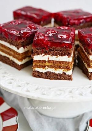 Zdjęcie przepisu Ciasto malinowa księżniczka (pinterest).