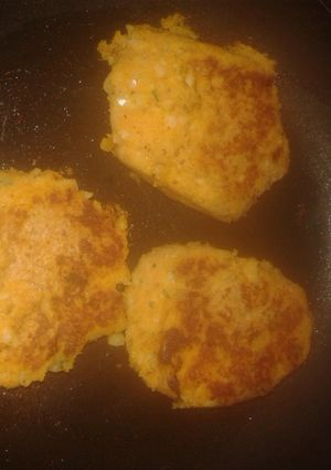 Una foto de Hamburguesas de calabaza y porotos