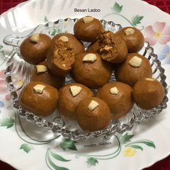 Besan Ladoo A picture of Besan Ladoo.