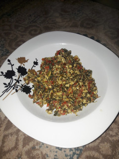 A picture of Moringa egg sauce.
