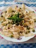 Mafalde con piselli e menta