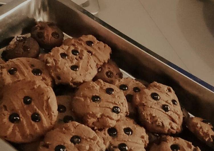 Bagaimana Menyiapkan Cookies coklat ala good time yang Enak