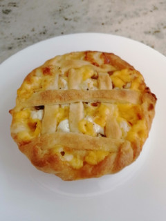 Una foto de Pastel individual de queso