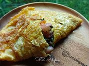 Gambar spinach omelette