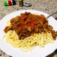 A picture of Spaghetti na tunyama tutamu.
