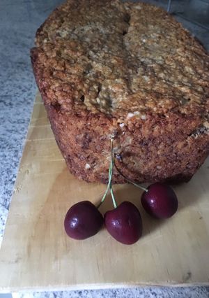 Una foto de Queque vegano avena plátano/manzana