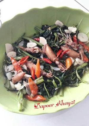 Foto resep Cah Kangkung Cumi