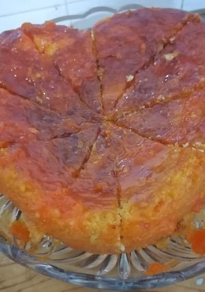 عکسی از دستور کیک پرتقال با سس پرتقال