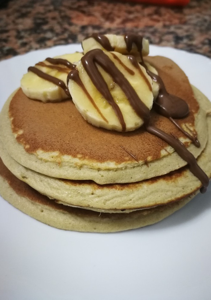 Una foto de Tortitas de avena y plátano
