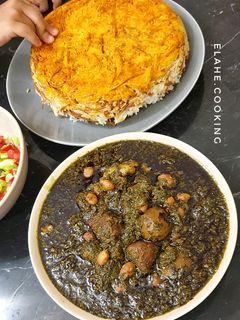 عکسی از دستور قرمه سبزی