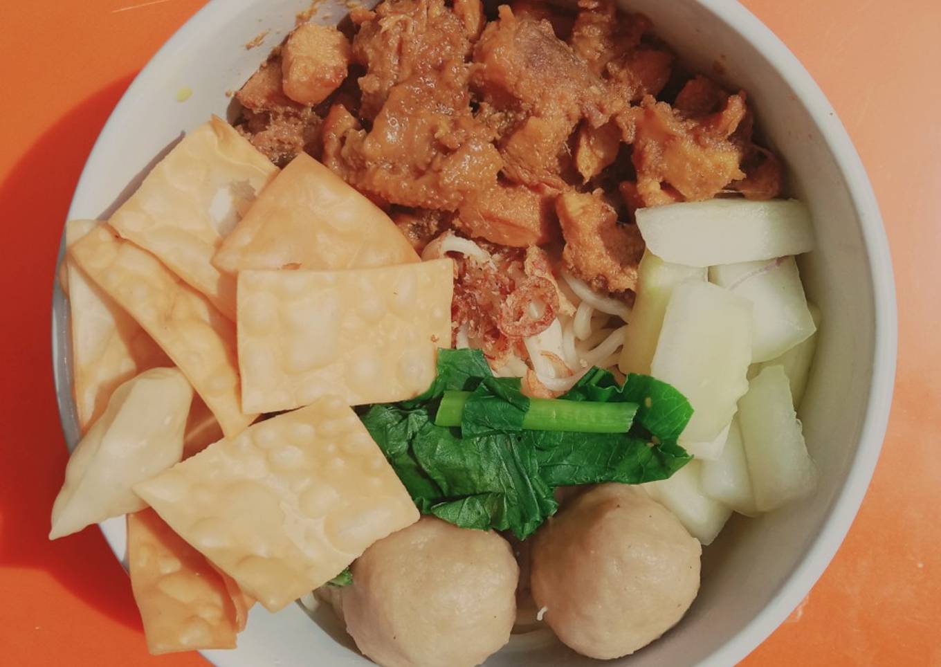 Mie Ayam + bakso ala Mom ANC 😍