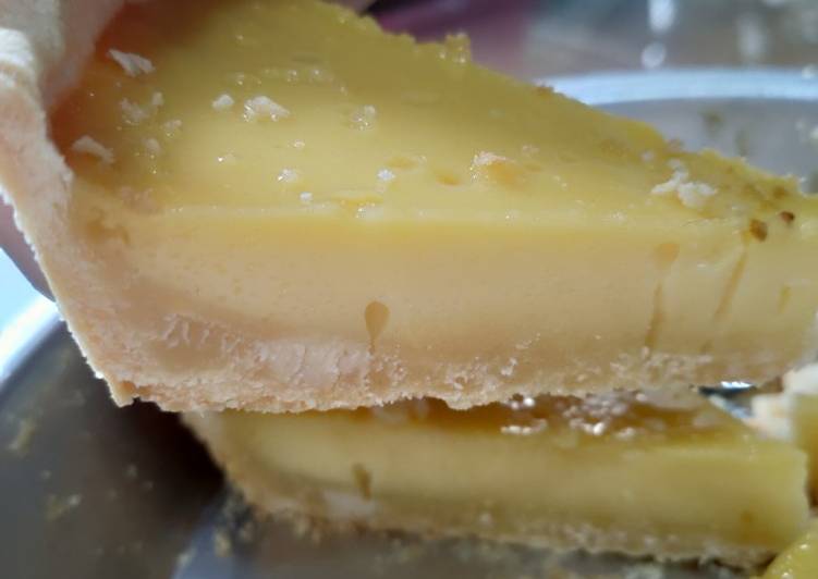 Resep Baked milk tart (pie susu oven) empuk fluffy enak yang Enak Banget