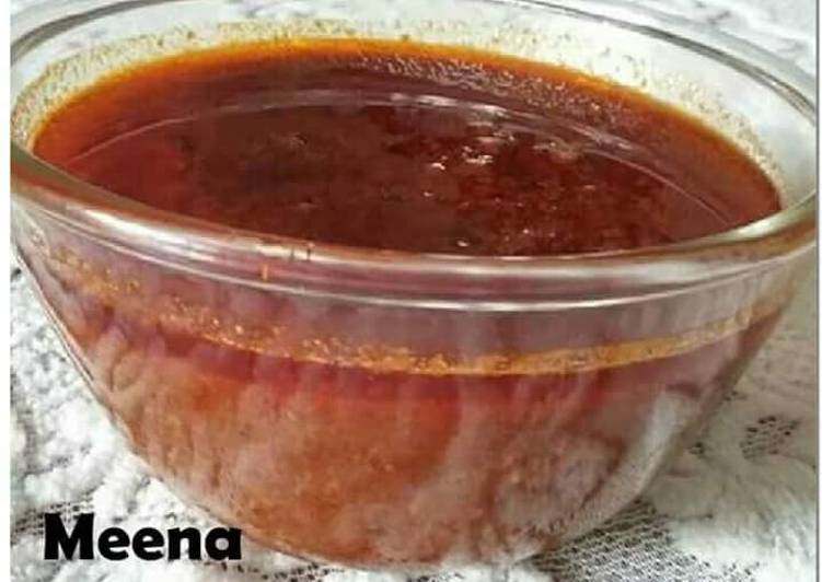 Recipe of Ultimate Garlic red chilli chutney