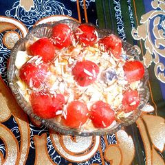 A picture of Cream fruit chaat 😋😋😋😋😋.