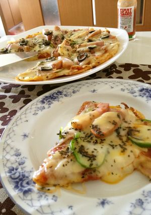 A picture of Easy! Crispy Pizza Dough with All-Purpose Flour.