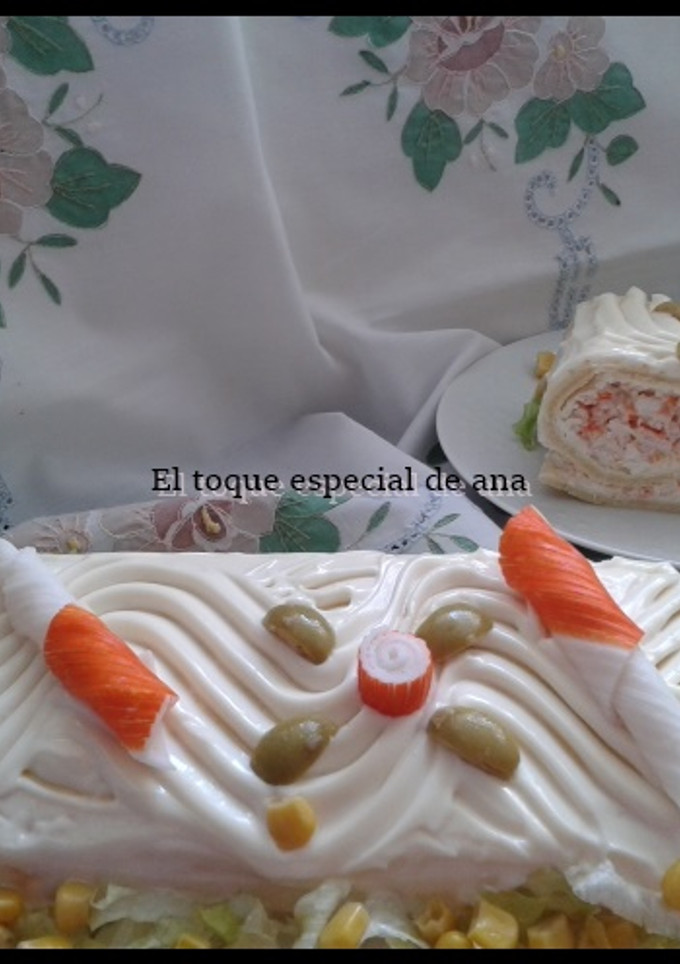Una foto de Pastel relleno de marisco