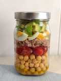 Ensalada de garbanzos en tarro